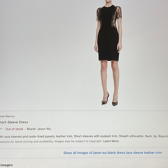 Jason Wu Black dress size 8 - Picture 7 of 10